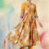 Women pure Cotton Kurta Palazzo Dupatta Set